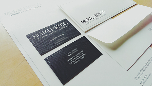 Murali and Co.letterhead & envelope