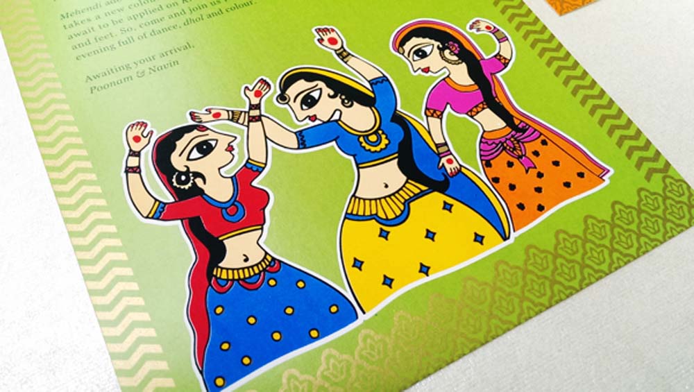 Madhubani Art Inspired Wedding Invite-11