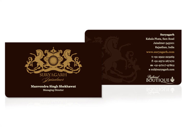 Suryagarh business cards