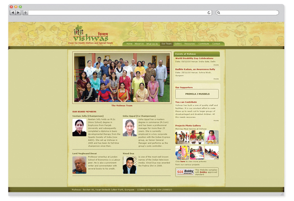Vishwas NGO – website design-3