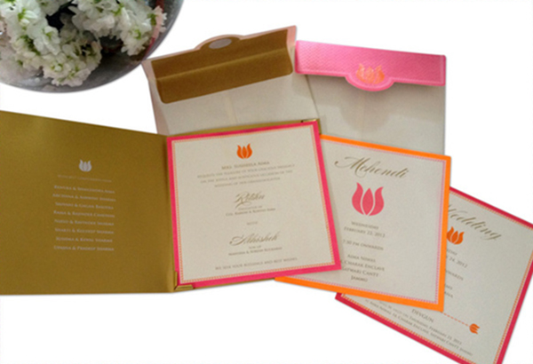 Lotus Wedding Invite card-3