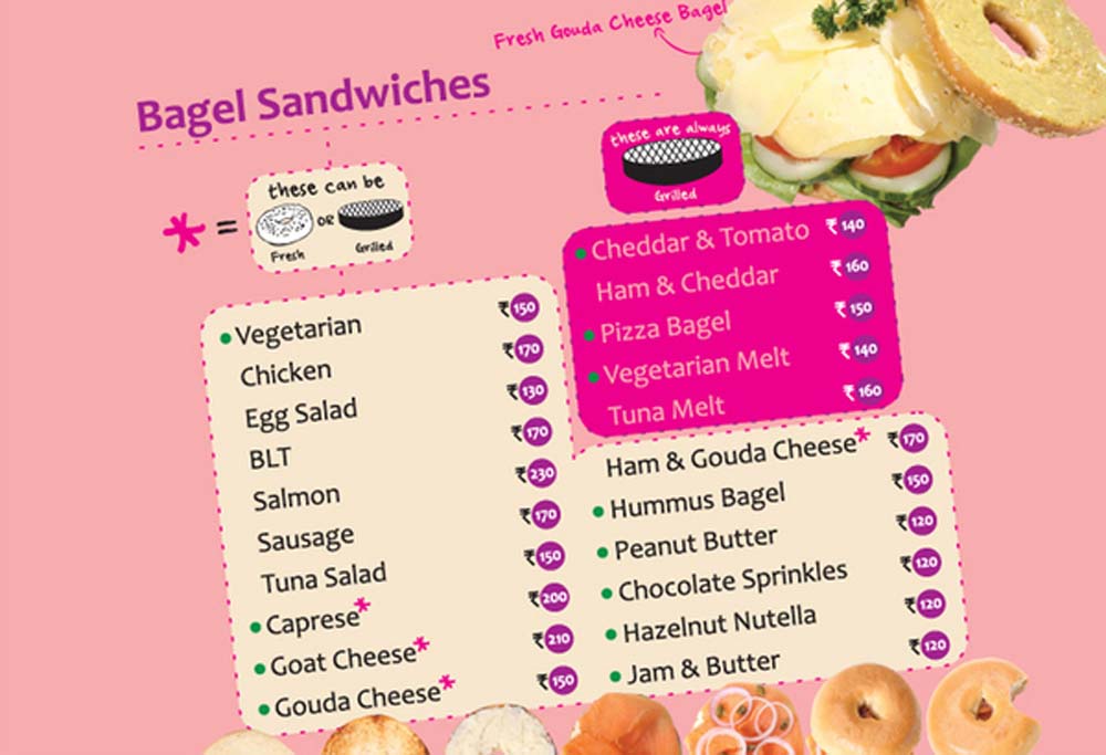 Bagels Cafe menu design-6