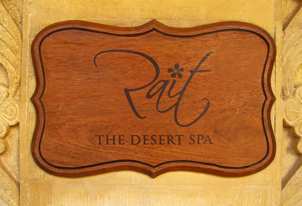Wooden Sign Boards (the desert spa)