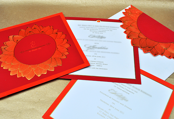 sunflower wedding invite