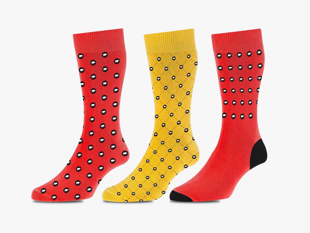 designed socks print